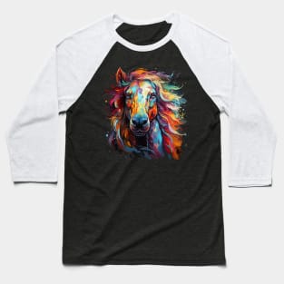 Horse Rainbow Baseball T-Shirt